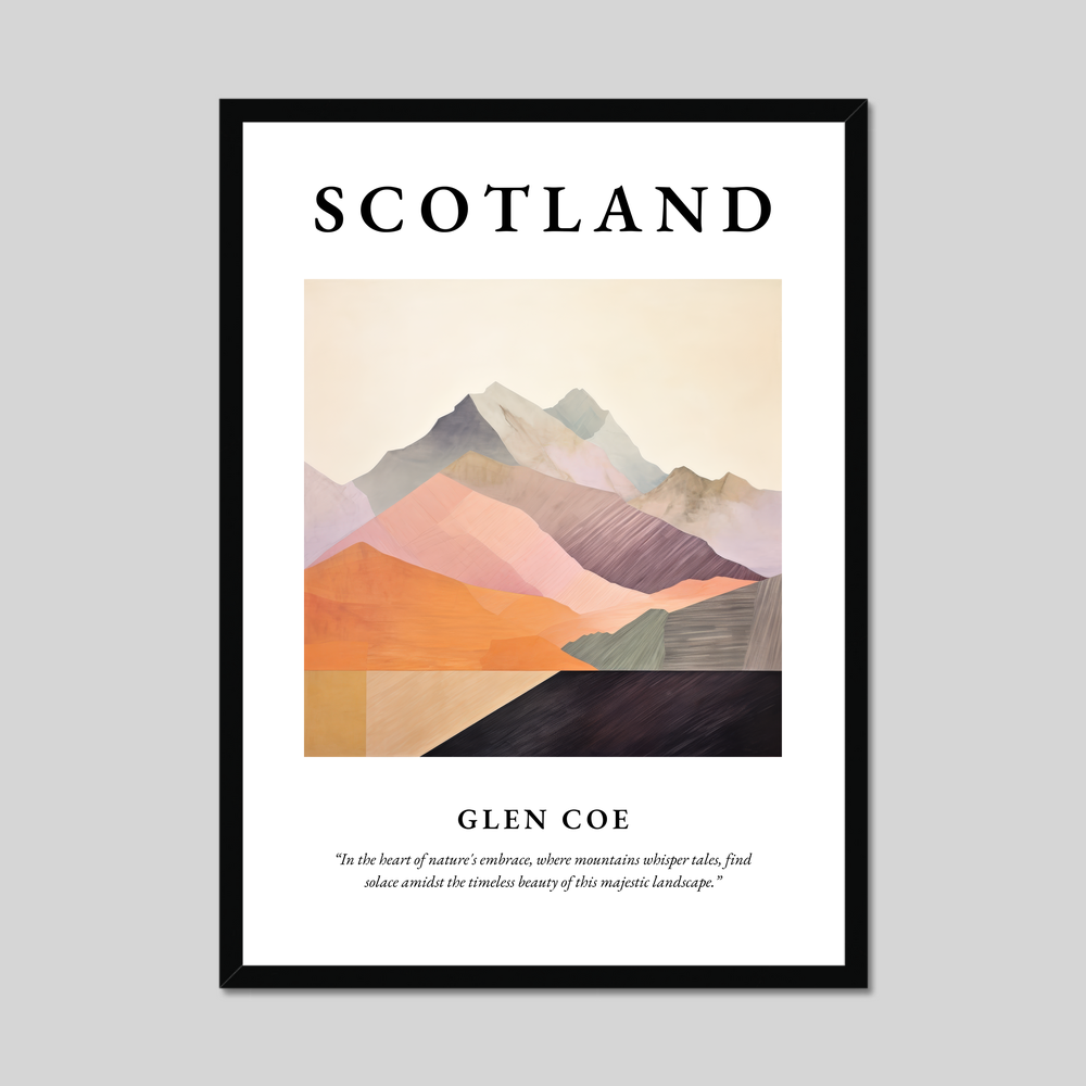 Poster of Glen Coe, Scotland.