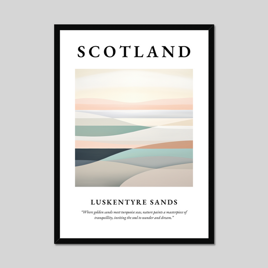 Poster of Luskentyre Sands, Scotland.