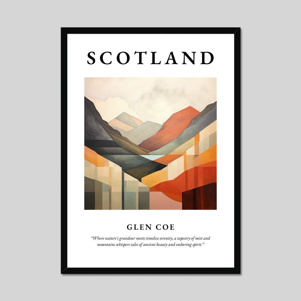 Poster of Glen Coe, Scotland.