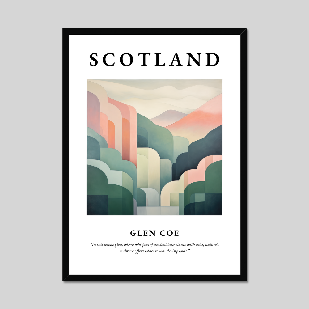 Poster of Glen Coe, Scotland.