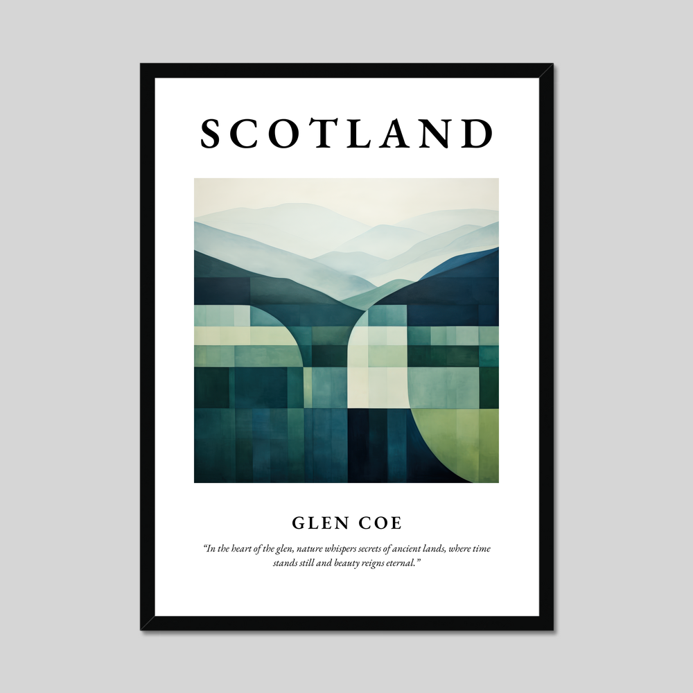 Poster of Glen Coe, Scotland.