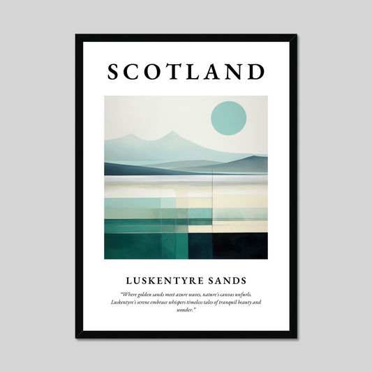 Poster of Luskentyre Sands, Scotland.