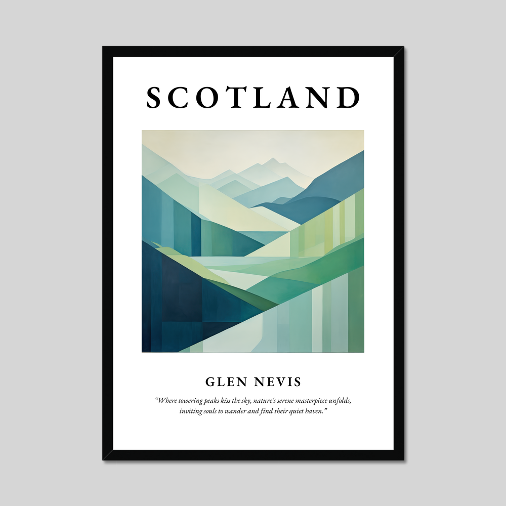 Poster of Glen Nevis, Scotland.