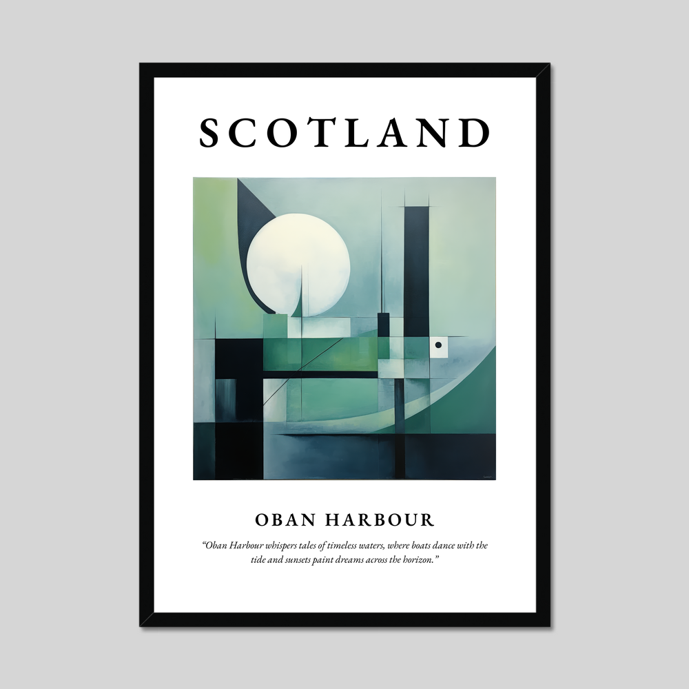 Poster of Oban Harbour, Scotland.