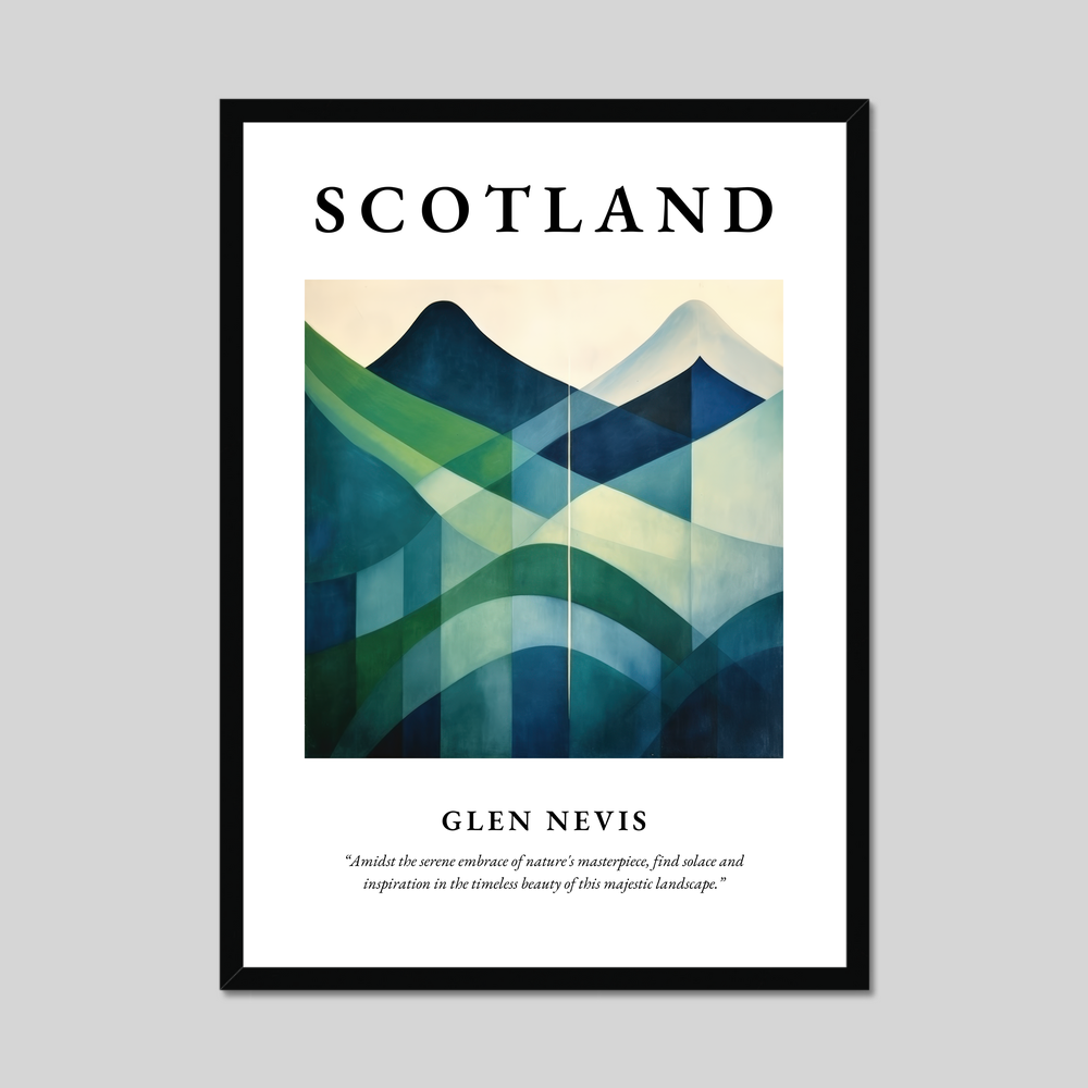 Poster of Glen Nevis, Scotland.