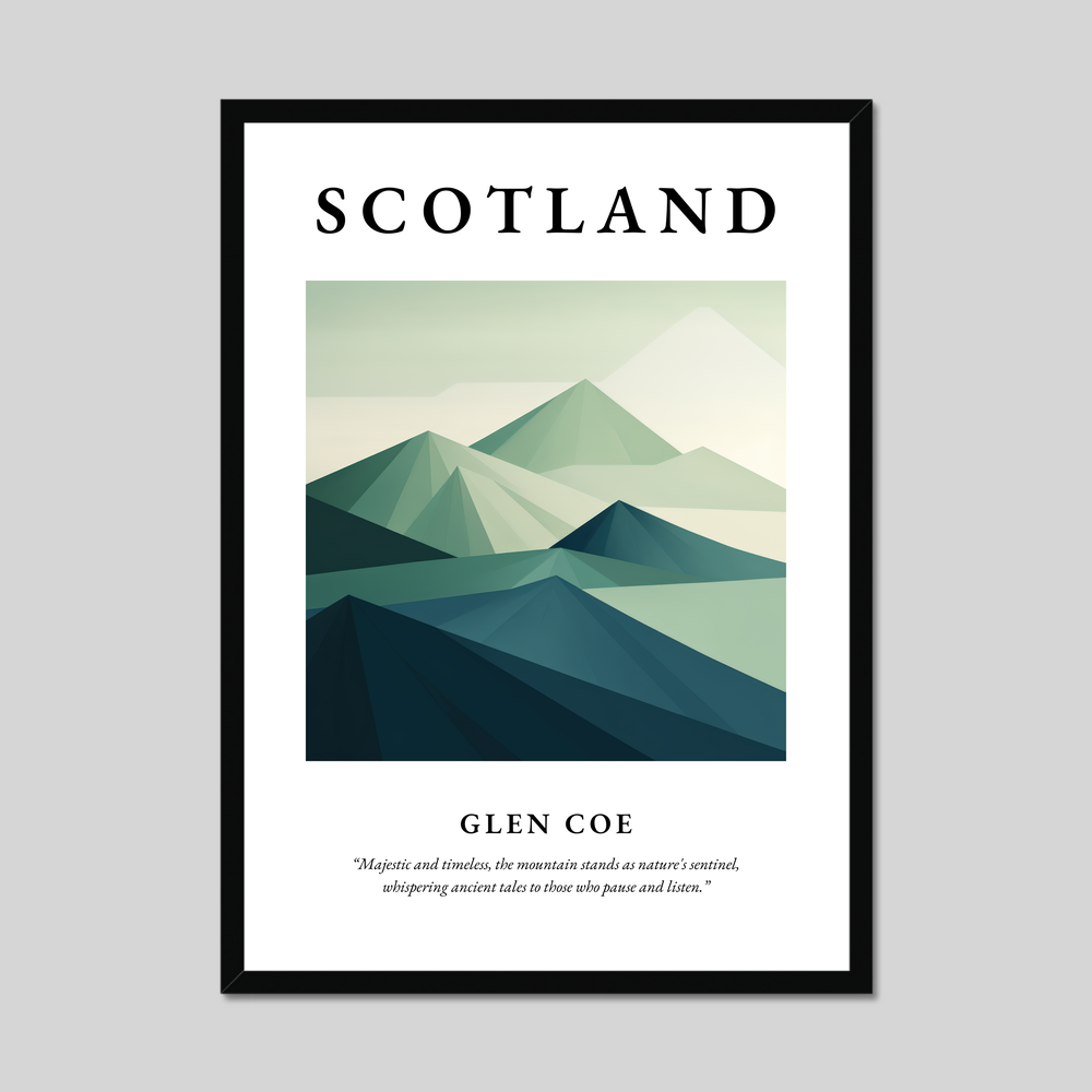 Poster of Glen Coe, Scotland.