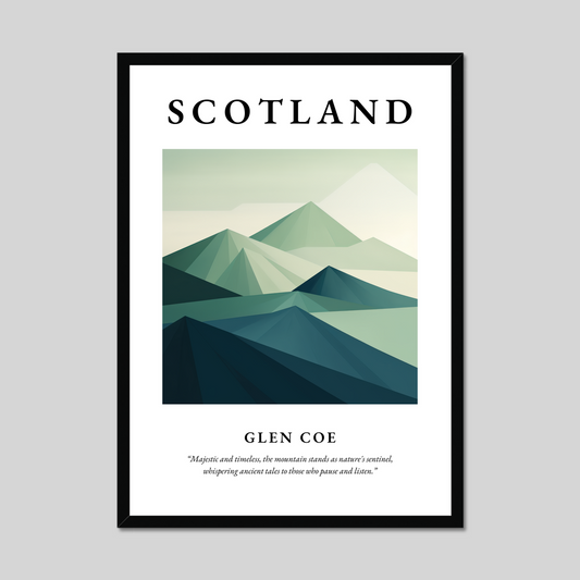 Poster of Glen Coe, Scotland.