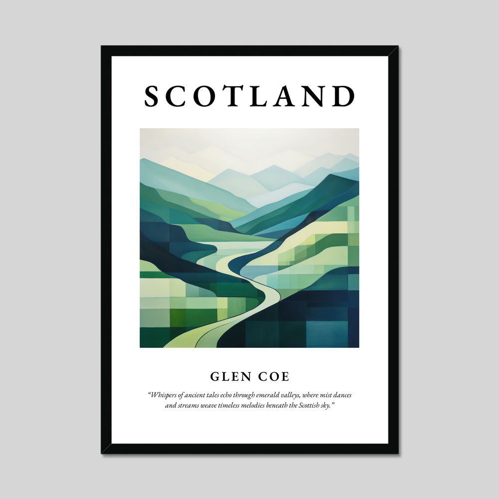 Poster of Glen Coe, Scotland.