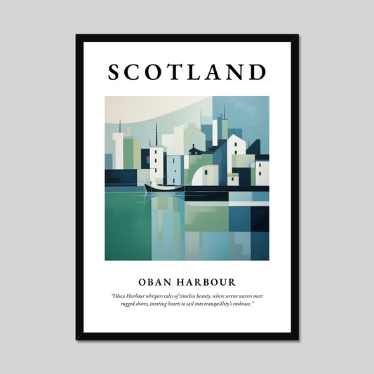 Poster of Oban Harbour, Scotland.