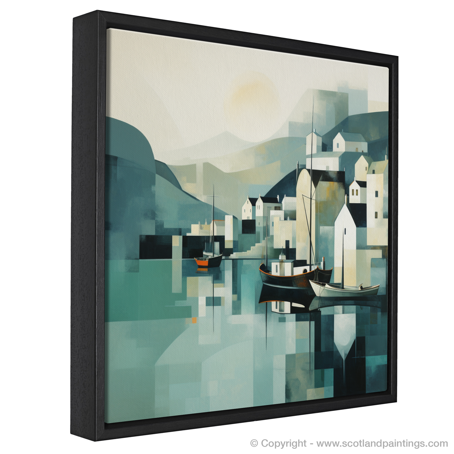 Portree Harbour in Minimalist Serenity