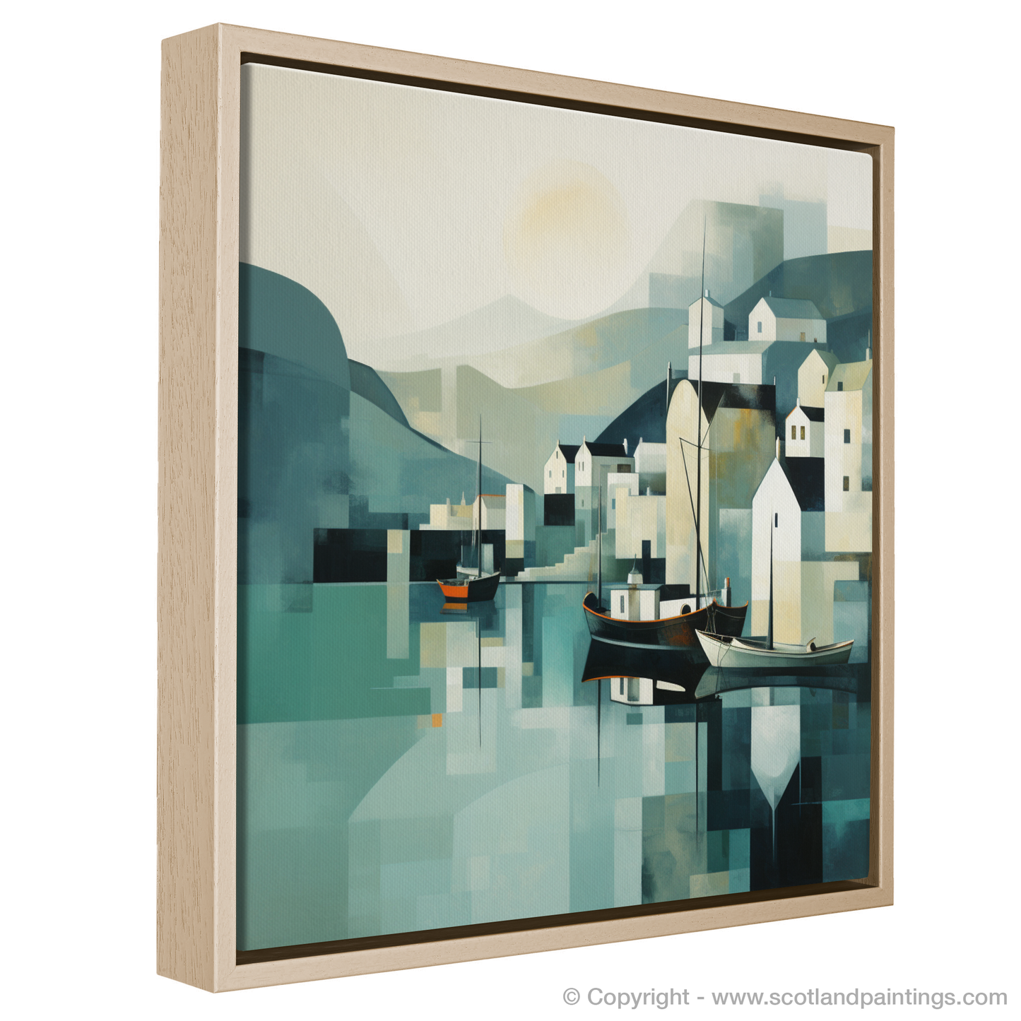 Portree Harbour in Minimalist Serenity