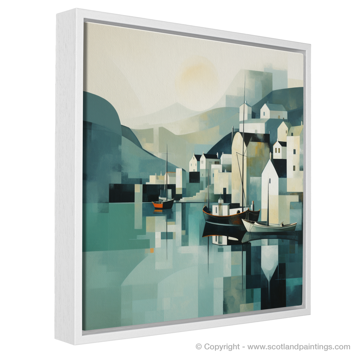 Portree Harbour in Minimalist Serenity