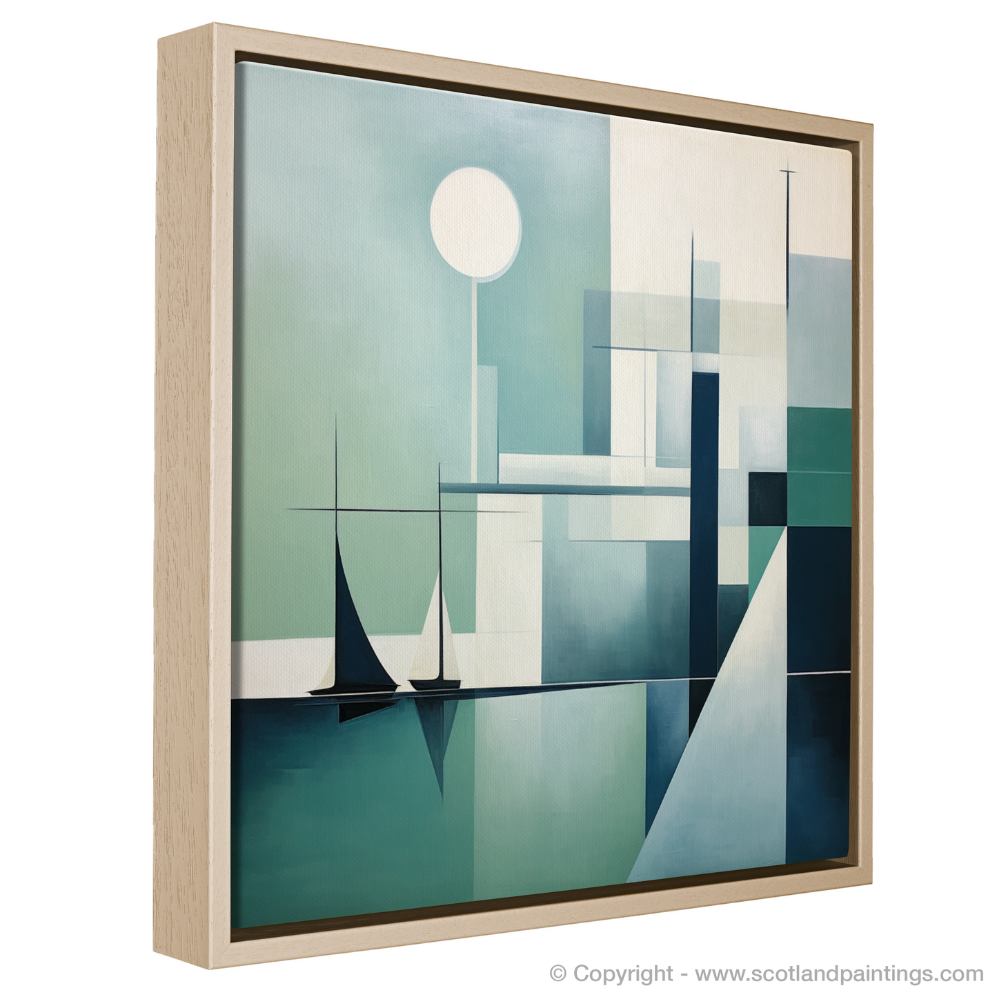 Harbour Serenity: A Scottish Minimalist Seascape