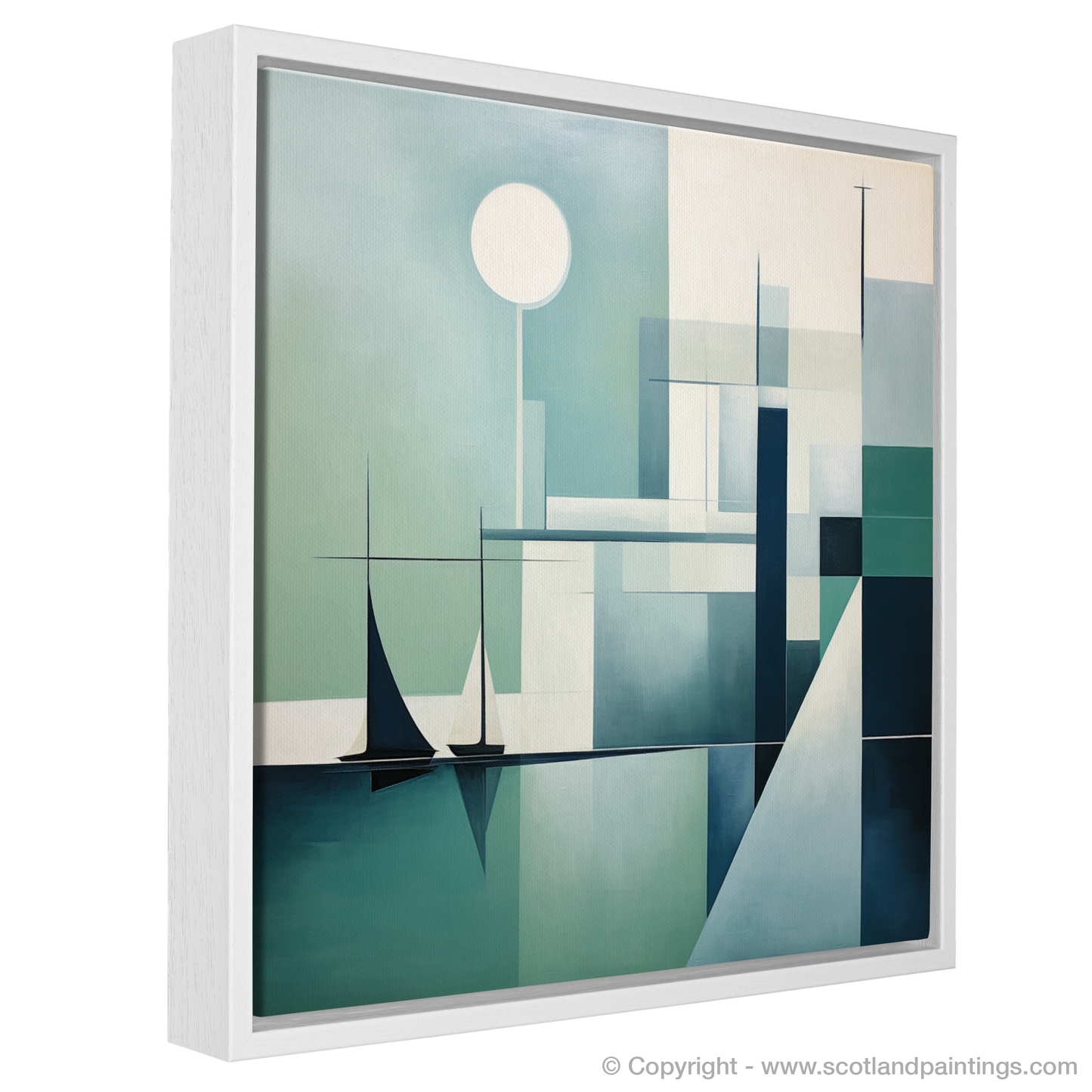 Harbour Serenity: A Scottish Minimalist Seascape