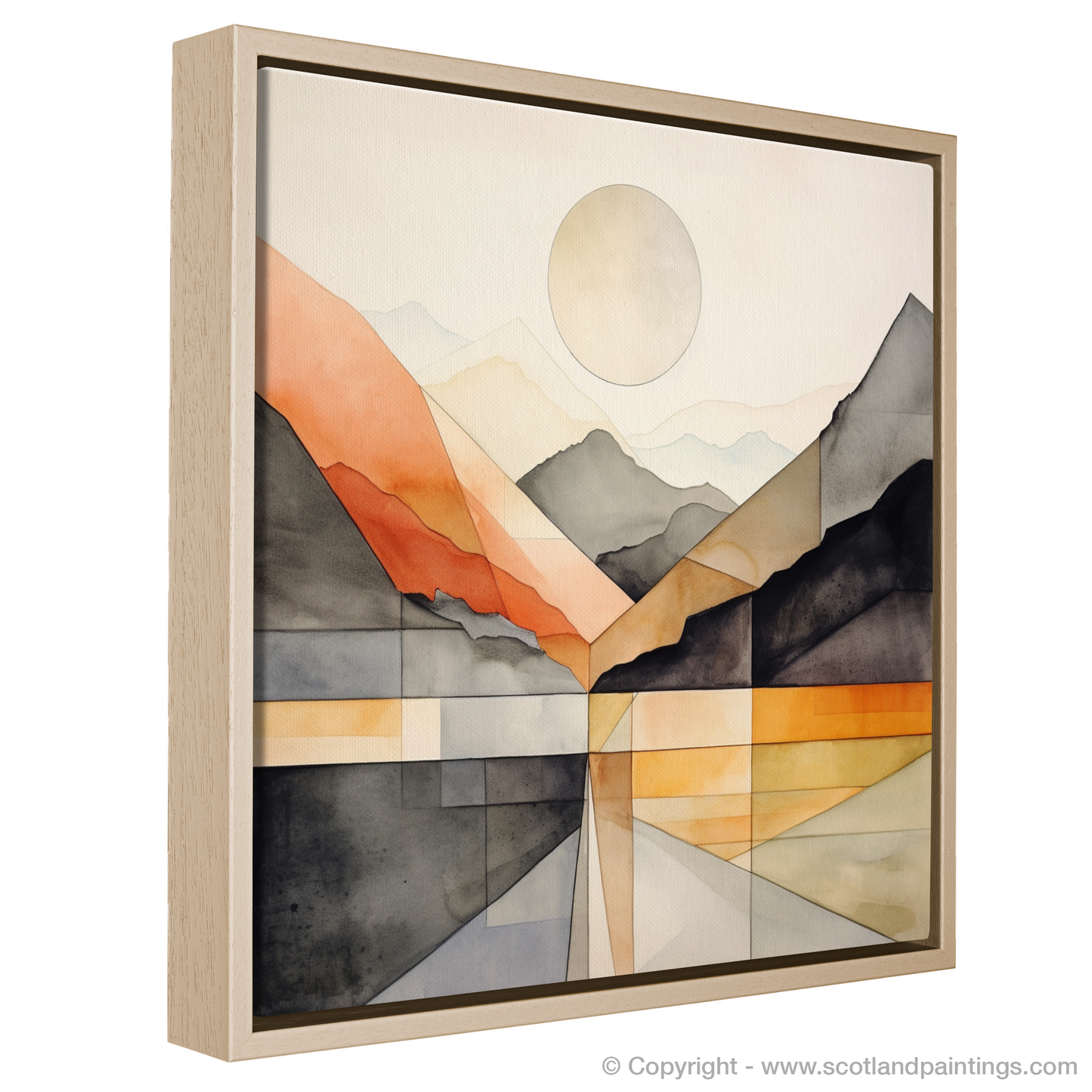 Minimalist Glencoe: A Masterpiece of Serene Abstraction