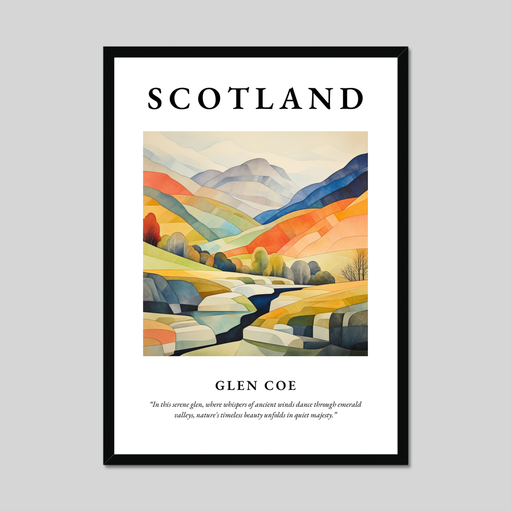 Poster of Glen Coe, Scotland.