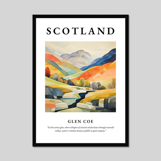 Poster of Glen Coe, Scotland.