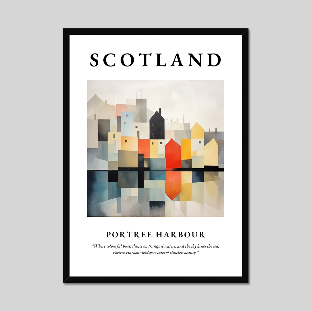 Poster of Portree Harbour, Scotland.