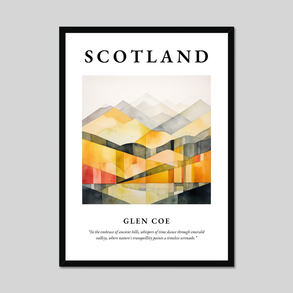 Poster of Glen Coe, Scotland.