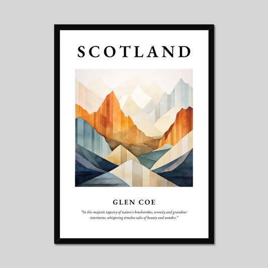 Poster of Glen Coe, Scotland.