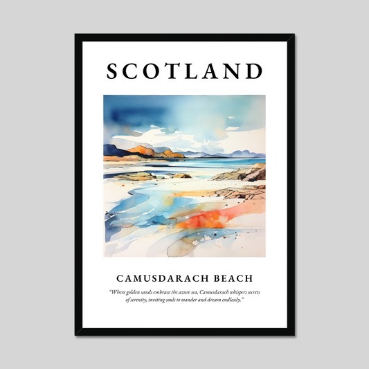 Poster of Camusdarach Beach, Scotland.