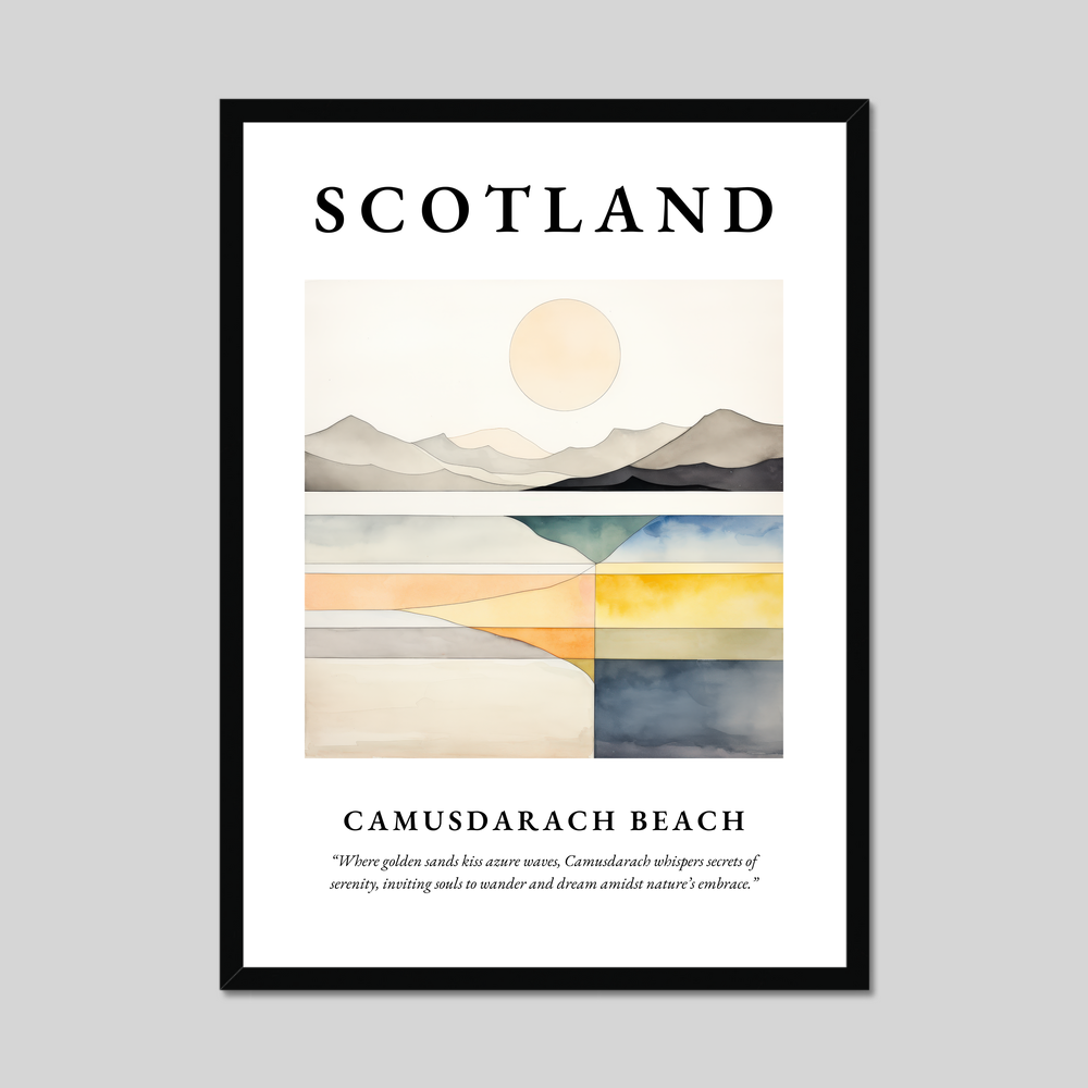 Poster of Camusdarach Beach, Scotland.