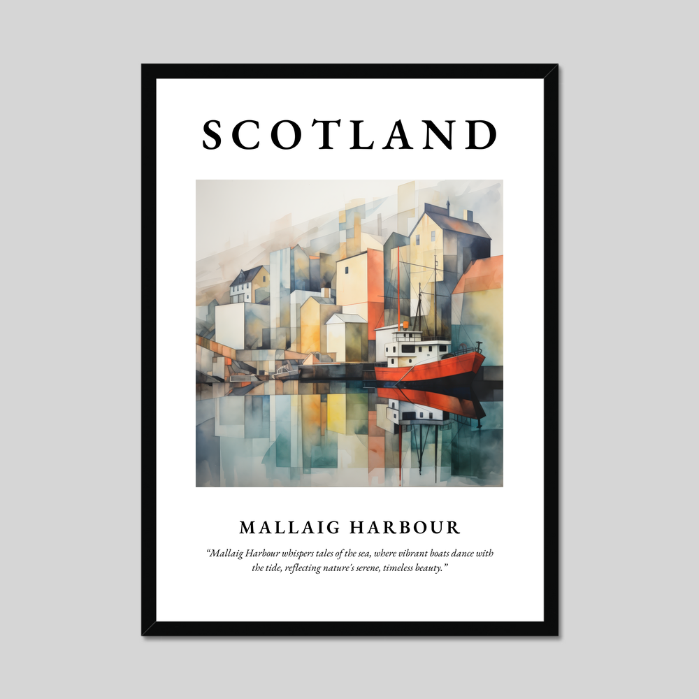 Poster of Mallaig Harbour, Scotland.