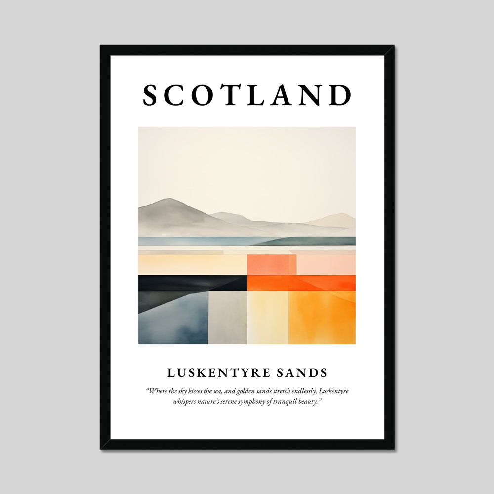 Poster of Luskentyre Sands, Scotland.