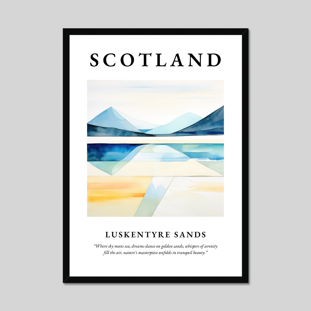 Poster of Luskentyre Sands, Scotland.