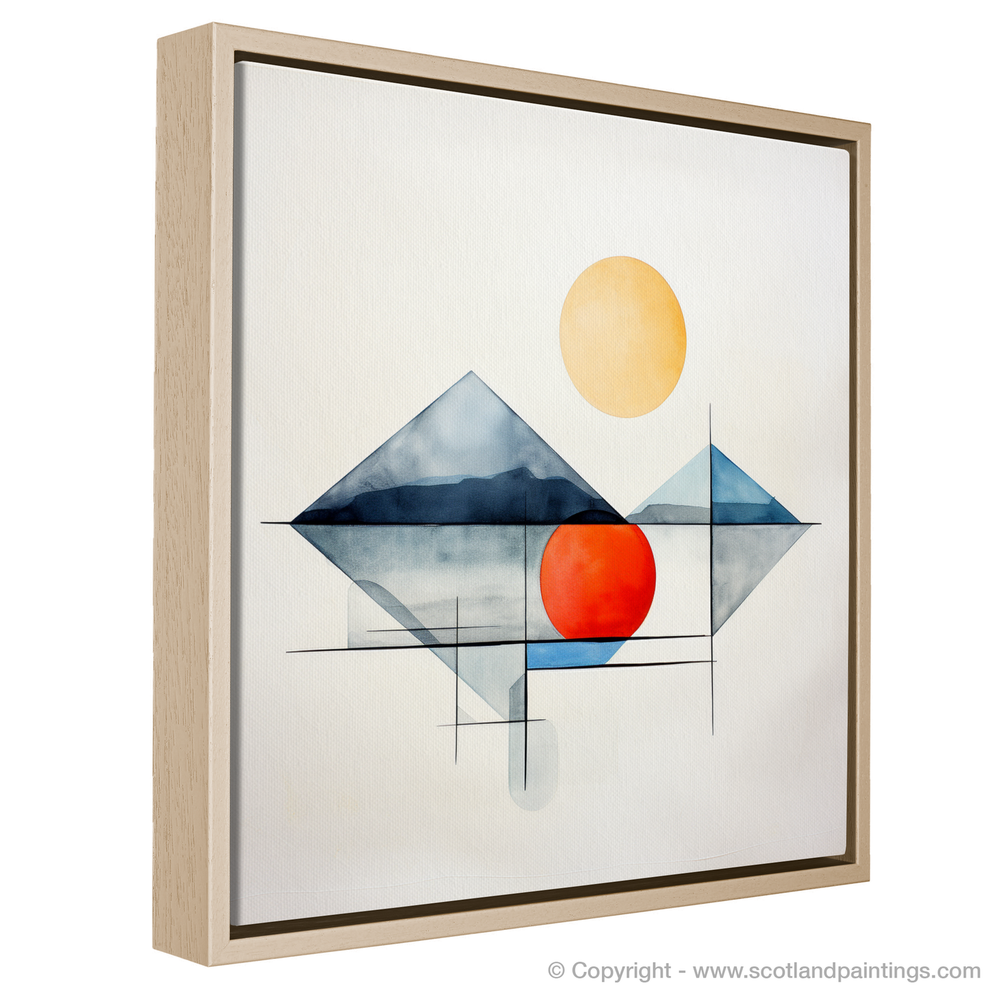 Isle of Mull Reimagined in Geometric Tranquility