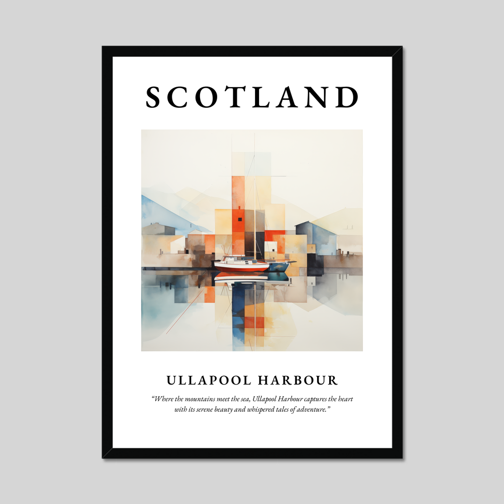 Poster of Ullapool Harbour, Scotland.