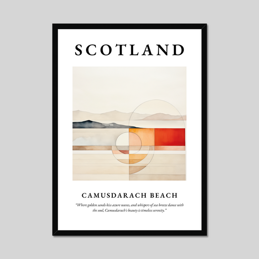 Poster of Camusdarach Beach, Scotland.