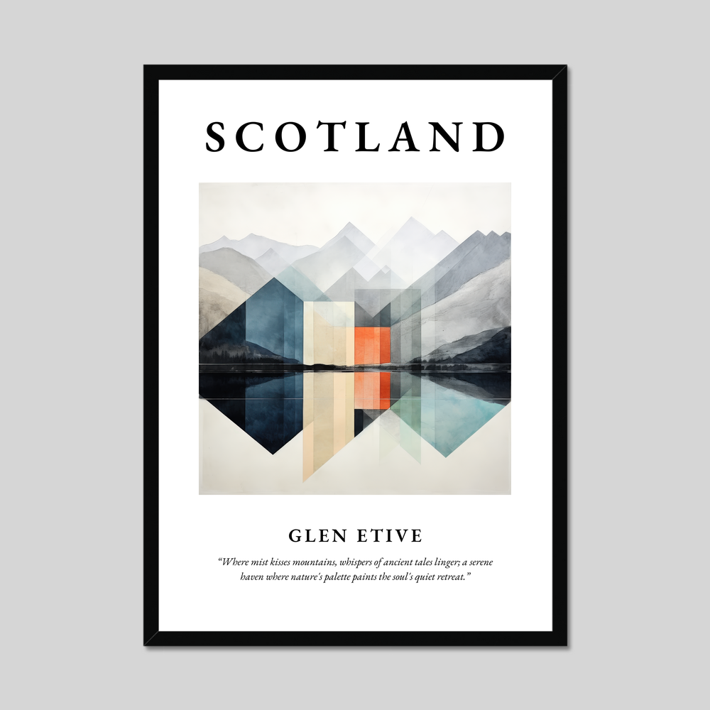 Poster of Glen Etive, Scotland.