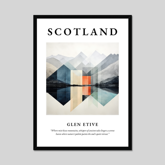 Poster of Glen Etive, Scotland.