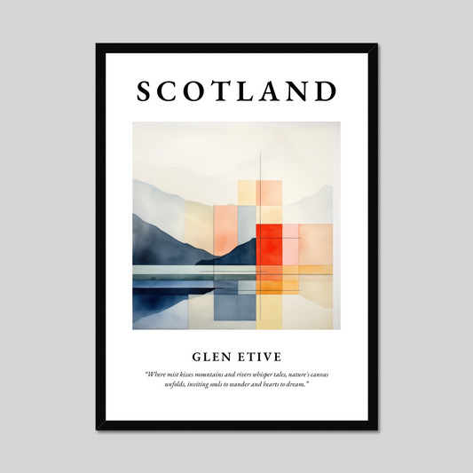 Poster of Glen Etive, Scotland.