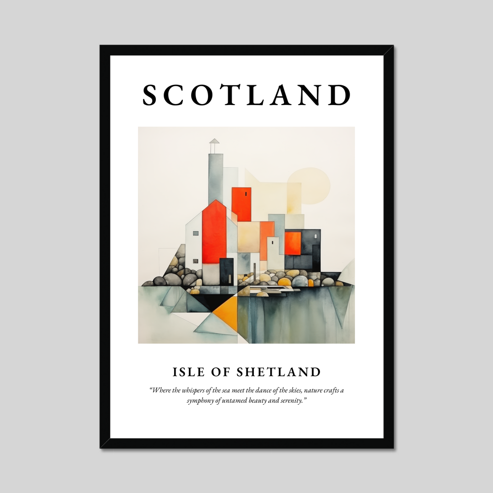 Poster of Isle of Shetland, Scotland.