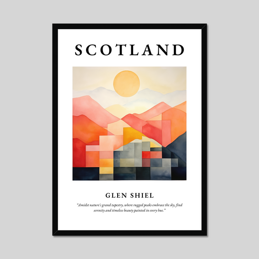 Poster of Glen Shiel, Scotland.