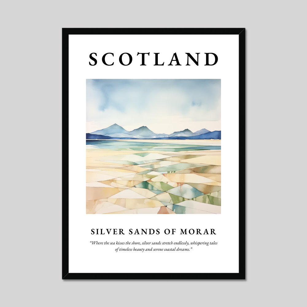 Poster of Silver Sands of Morar, Scotland.