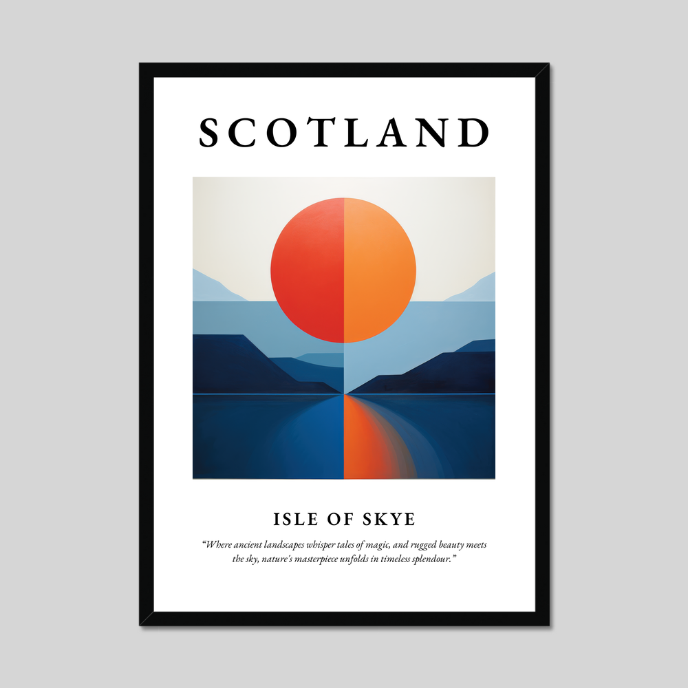 Poster of Isle of Skye, Scotland.