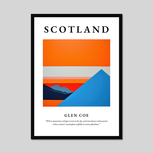 Poster of Glen Coe, Scotland.