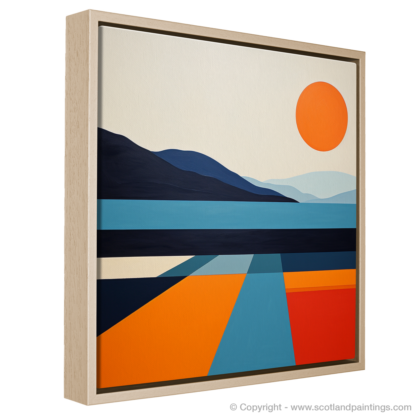 Loch Awe in Sunset Hues: A Minimalist Ode to Tranquil Scottish Beauty