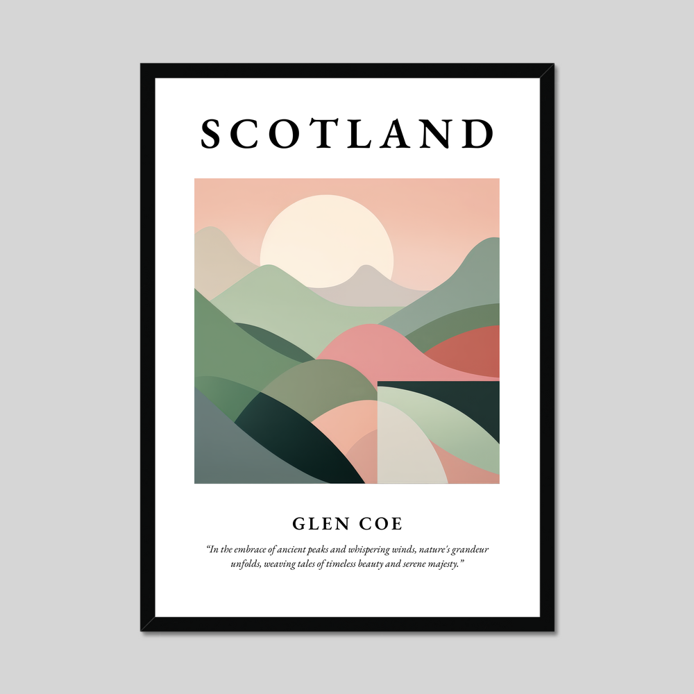 Poster of Glen Coe, Scotland.