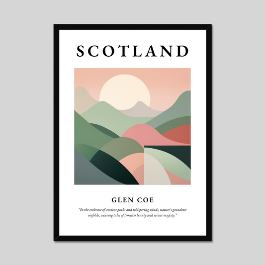 Poster of Glen Coe, Scotland.