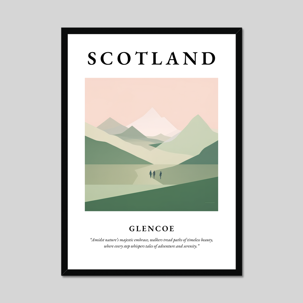 Poster of Glencoe, Scotland.