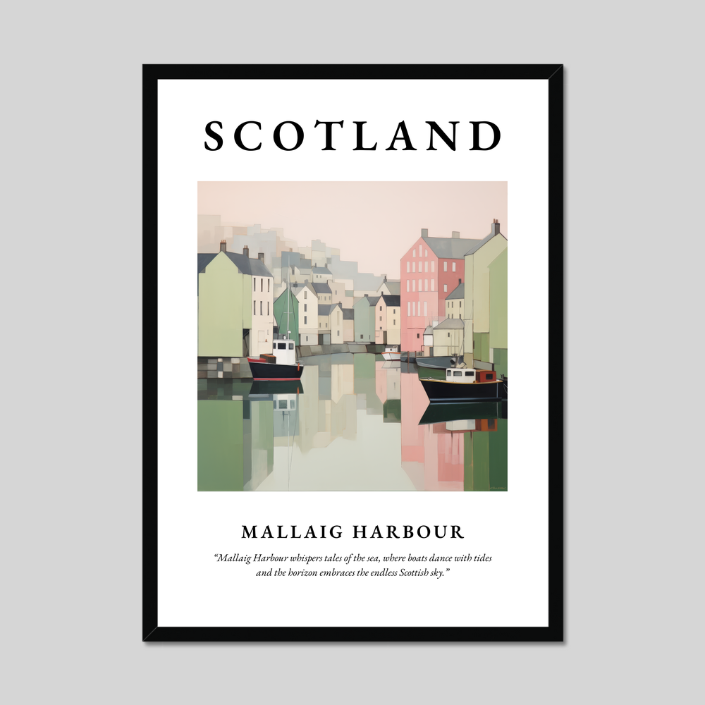 Poster of Mallaig Harbour, Scotland.