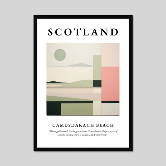 Poster of Camusdarach Beach, Scotland.