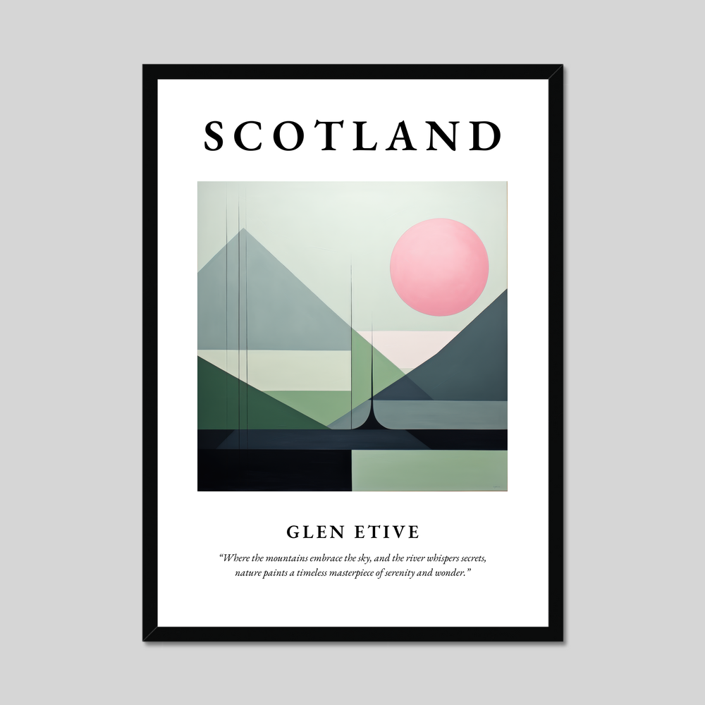 Poster of Glen Etive, Scotland.