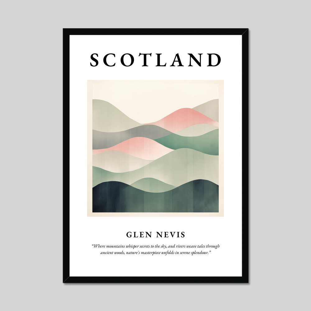 Poster of Glen Nevis, Scotland.