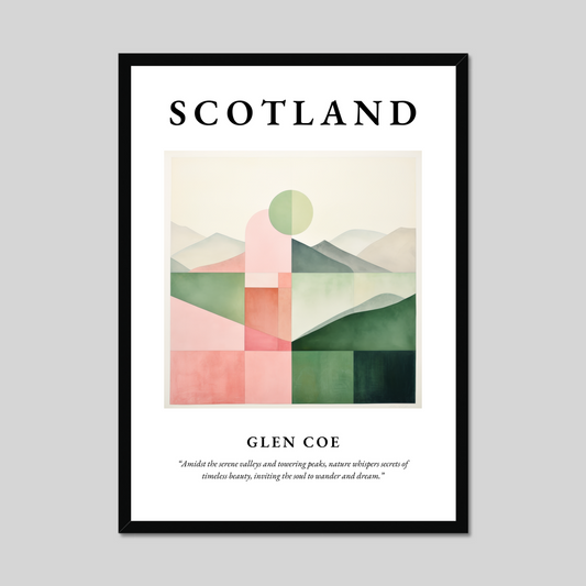 Poster of Glen Coe, Scotland.