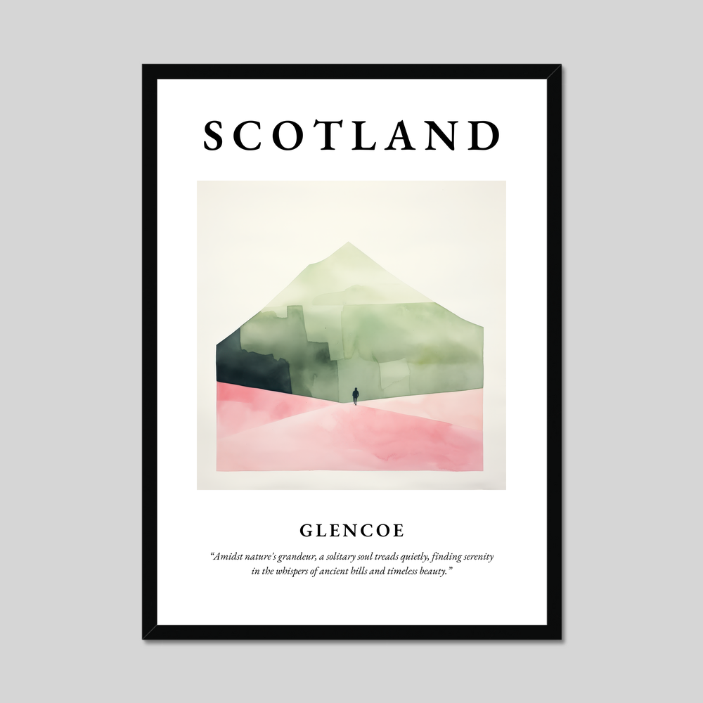 Poster of Glencoe, Scotland.